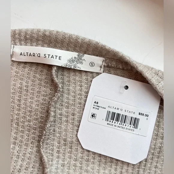 Altar'd State Tracie Waffle knit Sweater - Picture 8 of 8